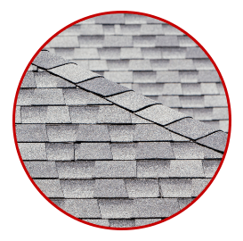 Asphalt roof cross section