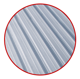 Metal roof cross section